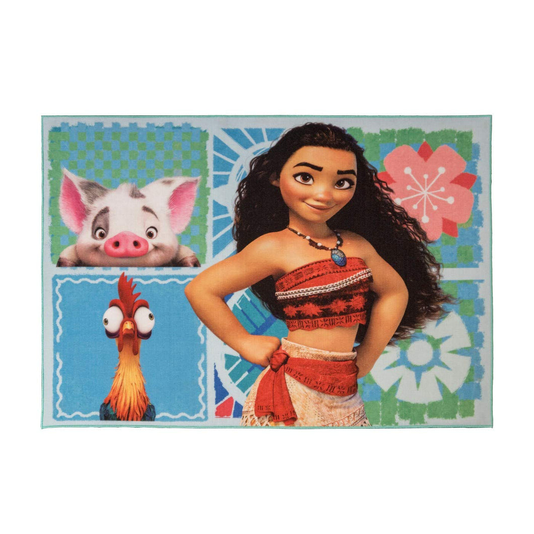 Disney Moana Kids Children Toddler Room Floor Play Game Team Rug Carpet (84 x 60)