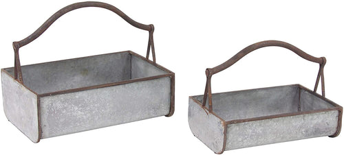 Deco 79 98467 Planter, Gray/Brown