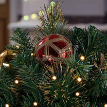 Load image into Gallery viewer, Home Accents Holiday32 in. Royal Easton Battery Operated Pre-Lit LED Artificial Christmas Mailbox Swag