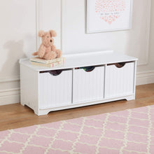 Load image into Gallery viewer, KidKraft Nantucket Storage Bench - White