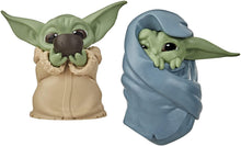 Load image into Gallery viewer, Star Wars The Bounty Collection The Child Collectible Toys 2.2-Inch The Mandalorian “Baby Yoda” Sipping Soup, Blanket-Wrapped Figure 2-Pack