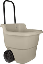 Load image into Gallery viewer, Suncast Resin 15.5 Gallon Multi-Purpose Cart with Wheels, Brown