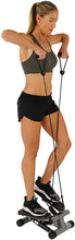 Load image into Gallery viewer, Sunny Health &amp; Fitness Mini Stepper with Resistance Bands