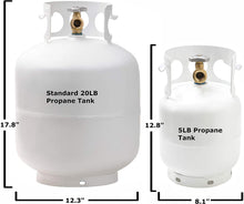 Load image into Gallery viewer, Flame King YSN011 Steel Propane Cylinder with Type 1 Overflow Protection Device Valve, 11-Pound