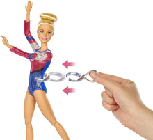 Load image into Gallery viewer, Barbie Gymnastics Playset: Barbie Doll with Twirling Feature, Balance Beam, 15+ Accessories for Ages 3 and Up