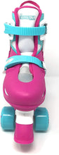 Load image into Gallery viewer, Chicago Skates Girls Adjustable Junior Quad Skates - Pink/White/Teal - Small Sizes J10-J13