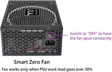 Load image into Gallery viewer, Thermaltake Toughpower Hydraulic Bearing Smart Zero Fan Full Modular Power Supply