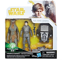 Load image into Gallery viewer, Star Wars Chewbacca (Mimban) and Han Solo (Mimban) - Force Link 2.0 Action Figures