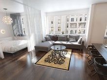 Load image into Gallery viewer, Unique Loom Edinburgh Collection Oriental Traditional French Country Black Area Rug (5' x 8')