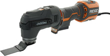 Load image into Gallery viewer, Ridgid R28602 JobMax 4 Amp Corded Multi Tool with Replaceable Heads (Sander Head, Sanding Pads, Crescent Saw and 1 1/8“ Wood Cutting Blade Included)