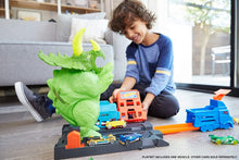Load image into Gallery viewer, Hot Wheels Smashin&#39; Triceratops Play Set