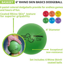 Load image into Gallery viewer, Champion Sports Rhino Skin Basic Dodgeball Set With Mesh Storage Bag