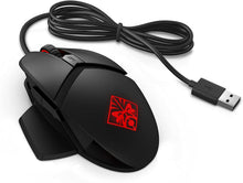 Load image into Gallery viewer, OMEN by HP Wired USB Gaming Reactor Mouse (Black/Red)