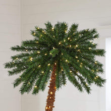 Load image into Gallery viewer, Home Accents Holiday 6 ft LED Artificial Palm Tree 2pk with 350 Warm White Lights