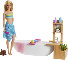 Load image into Gallery viewer, Barbie Doll, 11.5-Inch Blonde, and Pool Playset with Slide and Accessories