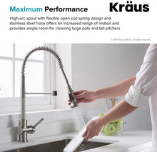 Load image into Gallery viewer, Kraus Britt Commercial Style Kitchen Purita Water Filter Faucet Combo