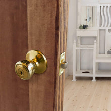 Load image into Gallery viewer, Design House 728295 Terrace 6-Way Universal Entry Door Knob, Polished Brass, 1
