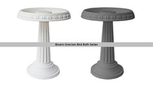 Load image into Gallery viewer, Bloem Grecian Bird Bath with Pedestal, 24&quot; x 19&quot;, Peppercorn (BB2-60)