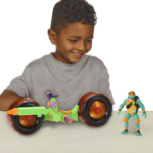 Load image into Gallery viewer, Teenage Mutant Ninja Turtles Shell Hog with Michelangelo