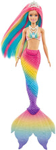 Load image into Gallery viewer, Barbie Dreamtopia Rainbow Magic Mermaid Doll with Rainbow Hair and Water-Activated Color Change Feature, Gift for 3 to 7 Year Olds