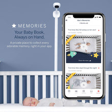 Load image into Gallery viewer, Nanit Plus - Smart Baby Monitor and Wall Mount: Camera with HD Video &amp; Audio - Sleep Tracking - Night Vision - Temperature &amp; Humidity Sensors and Two-Way Audio 