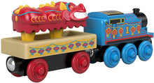 Load image into Gallery viewer, Thomas &amp; Friends Wood Thomas &amp; The Chinese Dragon Wooden Train Engine, Cargo Car, and Dragon Figure