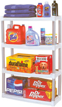 Load image into Gallery viewer, Plano Molding 907-003 4 Shelf Utility Shelving | Plastic Shelving for Organization &amp; Storage