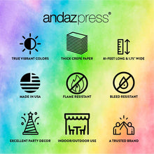 Load image into Gallery viewer, Andaz Press Crepe Paper Streamer Hanging Party Decorations Kit Collection