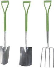 Load image into Gallery viewer, Martha Stewart MTS-DGT3 40-Inch 3-Piece Stainless Steel Garden Digging Tool Set