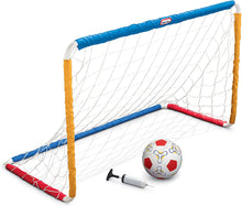 Load image into Gallery viewer, MGA Entertainment Little Tikes Easy Score Soccer Set w/net + Ball + Pump, White/Red/Blue