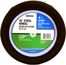 Load image into Gallery viewer, Arnold Steel Wheel with 80 lb. Load Rating - 10-Inch x 1.75-Inch