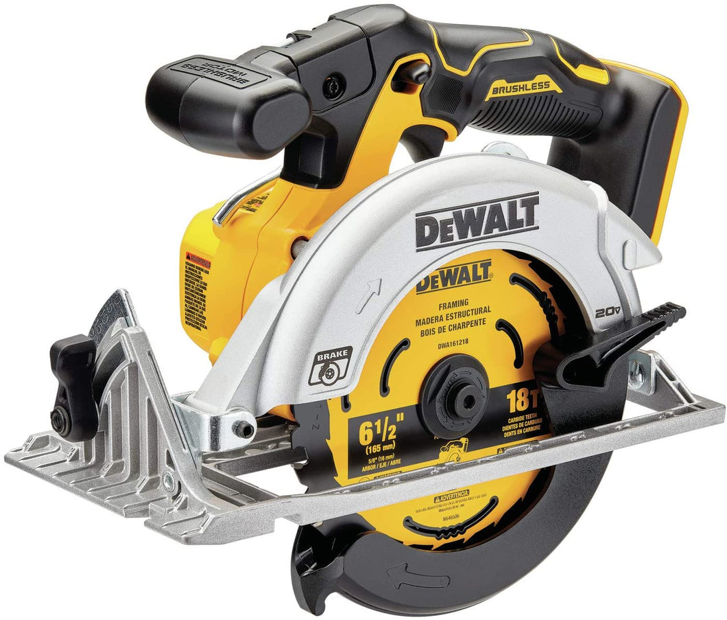 DEWALT 20V MAX Circular Saw, 6-1/2-Inch, Cordless, Tool Only (DCS565B)