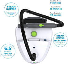 Load image into Gallery viewer, Steamfast SF-370 Canister Cleaner with 15 Accessories-All-Natural, Chemical-Free Pressurized Steam Cleaning for Most Floors, Counters, Appliances, Windows, Autos, and More, 64 inches, White