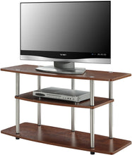 Load image into Gallery viewer, Convenience Concepts Designs2Go 3-Tier Wide TV Stand, Cherry