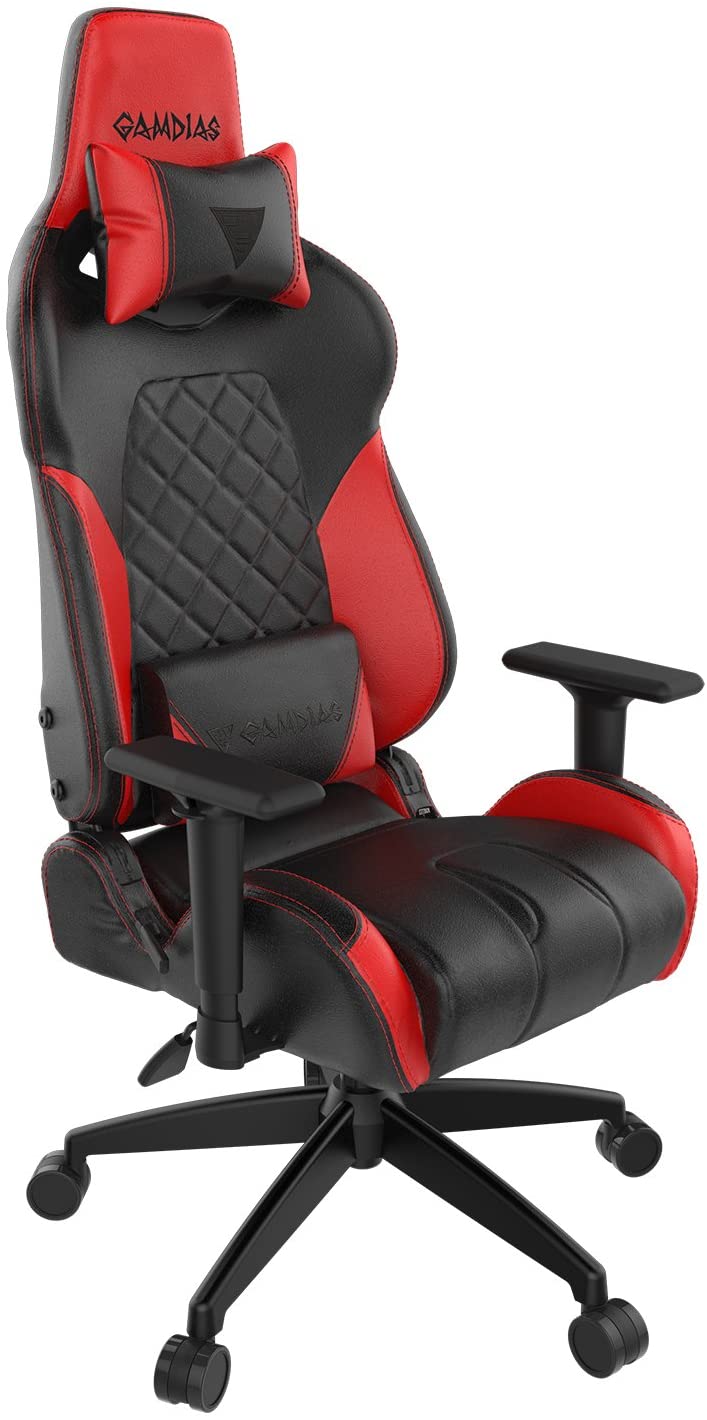 GAMDIAS Multi-Color RGB Gaming Chair High Back Adjusting Headrest and Lumbar