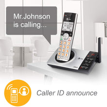 Load image into Gallery viewer, AT&amp;T CL82207 DECT 6.0 Expandable Cordless Phone with Answering System &amp; Smart Call Blocker