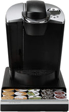 Load image into Gallery viewer, Mind Reader 2 Pack Coffee Condiment Storage Organizer with K-Cup Single Serve Coffee Pod Drawer, Black