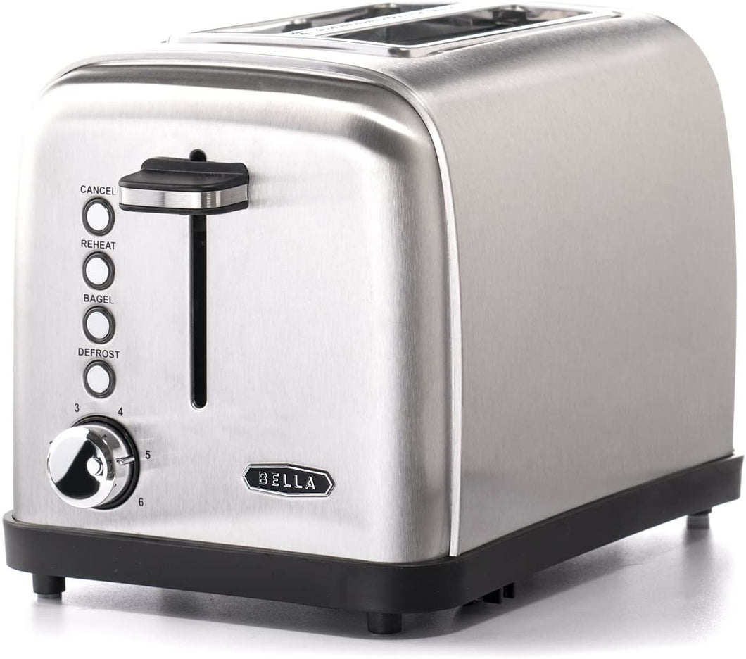 BELLA Classics 2-slice Stainless Steel Toaster