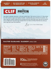 Load image into Gallery viewer, Clifbar Whey Protein Bars - 8-Pack Salted Caramel Cashew, One Size