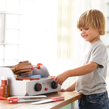 Load image into Gallery viewer, Melissa &amp; Doug Rotisserie and Grill Wooden Barbecue Play Food Set (24 pcs)