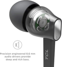 Load image into Gallery viewer, TCL MTRO100 in-Ear Earbuds Noise Isolating Headphones with Built-in Mic and Tangle Free Flat Cables