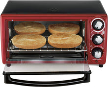 Load image into Gallery viewer, Hamilton Beach 4-Slice Toaster Oven, Red