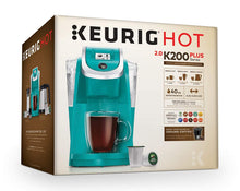 Load image into Gallery viewer, Keurig 2.0 K200 Plus Series Single Serve Plus Coffee Maker Brewer Turquoise