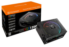 Load image into Gallery viewer, Thermaltake Toughpower Grand RGB 1200W 80+ Platinum Smart Zero RGB Fan, SLI/Crossfire Ready Continuous Power, Full Modular ATX 12V 2.4/EPS 12V 2.92 Power Supply 10 Year Warranty PS-TPG-1200F1FAPU-1
