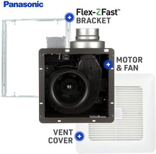 Load image into Gallery viewer, Panasonic FV-0511VQC1 WhisperSense DC Ventilation Fan, 50-80-110 CFM