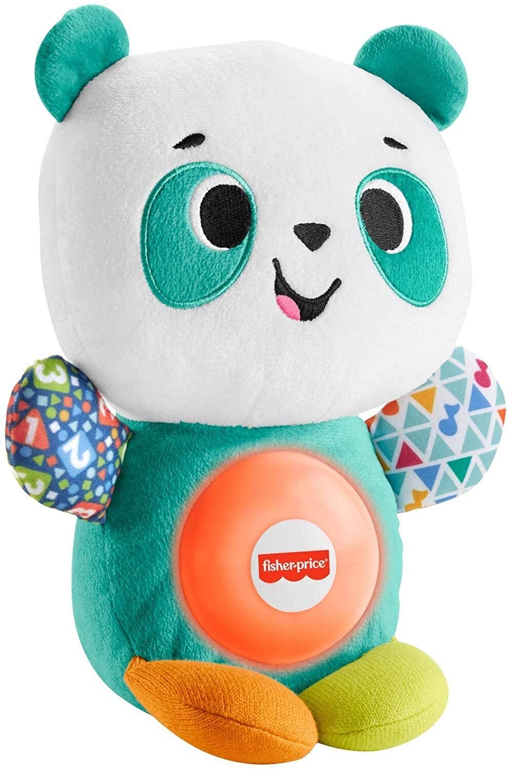 Fisher-Price Linkimals Play Together Panda, musical learning plush toy for babies and toddlers