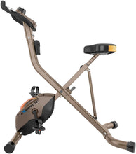 Load image into Gallery viewer, Exerpeutic Gold Heavy Duty Foldable Exercise Bike with 400 lbs Weight Capacity