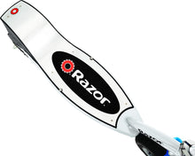 Load image into Gallery viewer, Razor E300 Electric Scooter - 9" Air-filled Tires, Up to 15 mph and 10 Miles Range, White/Blue