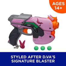 Load image into Gallery viewer, NERF Overwatch D.Va Rival Blaster with 3 Overwatch Rival Rounds