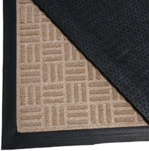 Load image into Gallery viewer, Rubber-Cal "Wellington Carpet Mats - 18 x 30-inch - Rubber Backed Mats - Tan, Brown, Gray, Charcoal, Blue